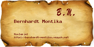Bernhardt Montika névjegykártya